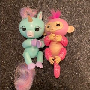 Unicorn and monkey fingerlings